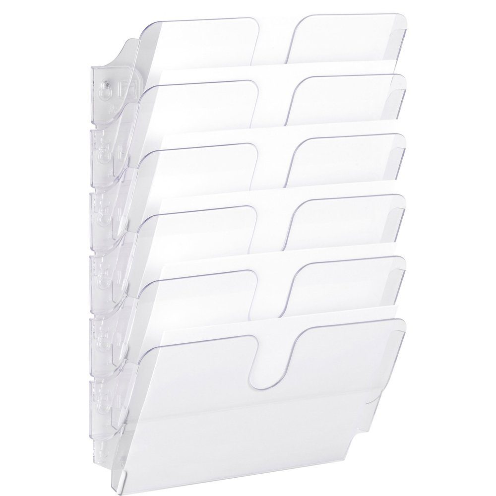 DURABLE Zeitungsständer Durable FLEXIPLUS 6 A4 QUER 1700014401 Prospekthalter Schwarz, Transpa