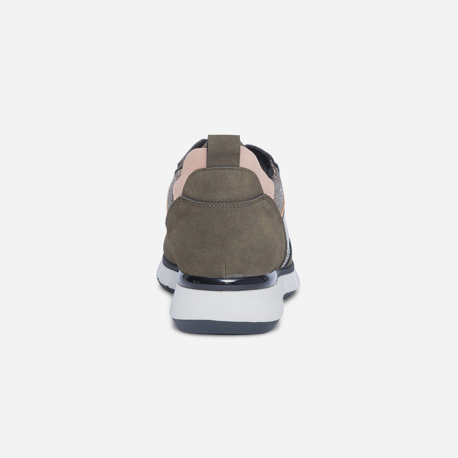Sneakers TEXTO kaki, beige, noir et cuivré