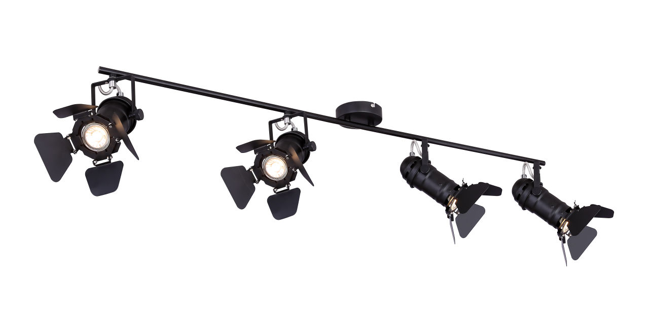 Globo Lighting - EGON - Strahler Metall schwarz, 4x GU10