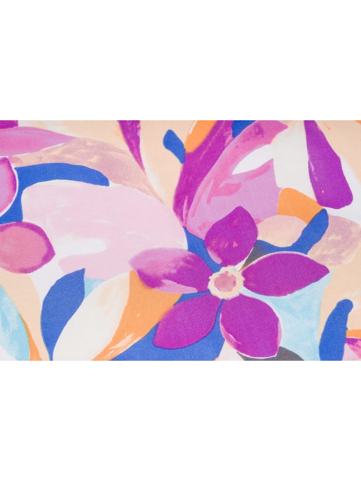 styleBREAKER Halstuch mit Blumen Muster in Violett-Orange-Blau günstig kaufen onesize