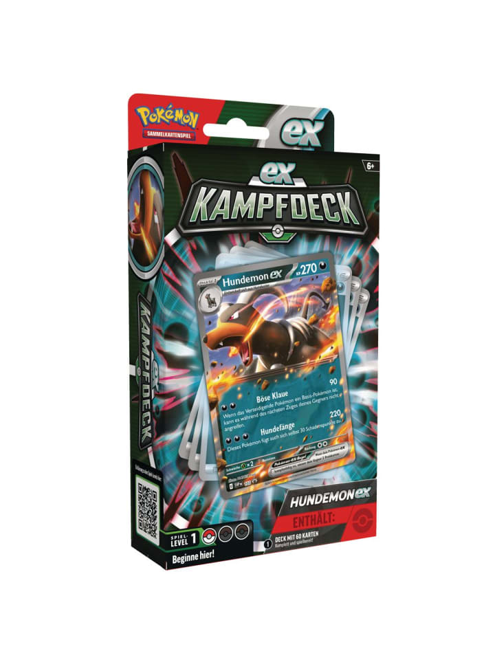 Pokémon Hundemon-EX Kampfdeck | 60 Karten | Pokemon Sammel-Karten deutsch günstig kaufen onesize
