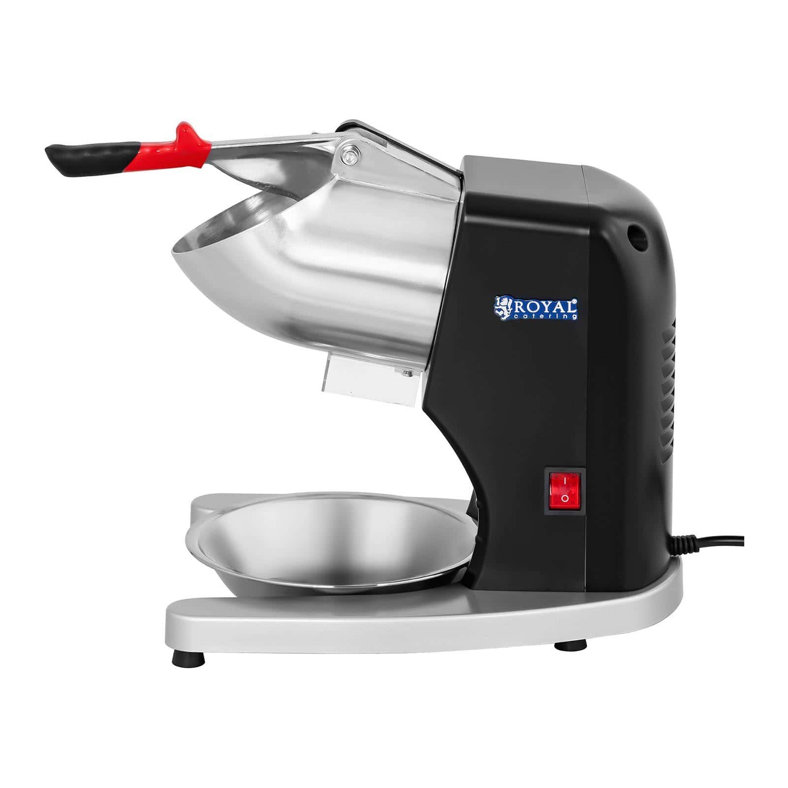 Royal Catering Eiscrusher Ice Crusher - 300 W - 1450 U/min - 0,3 L - ergonomischer Handgriff