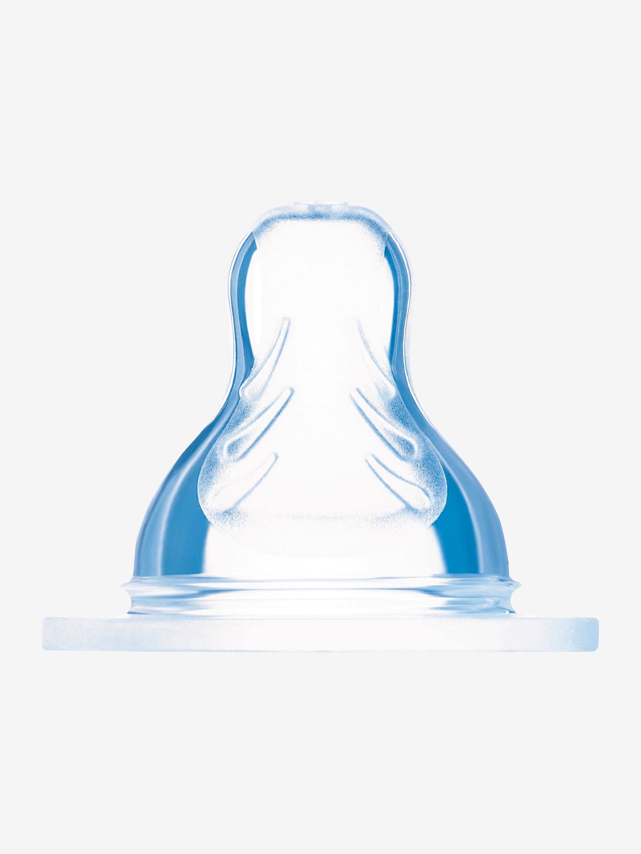 Lot de 2 tétines anatomiques MAM, 4 débits au choix transparent