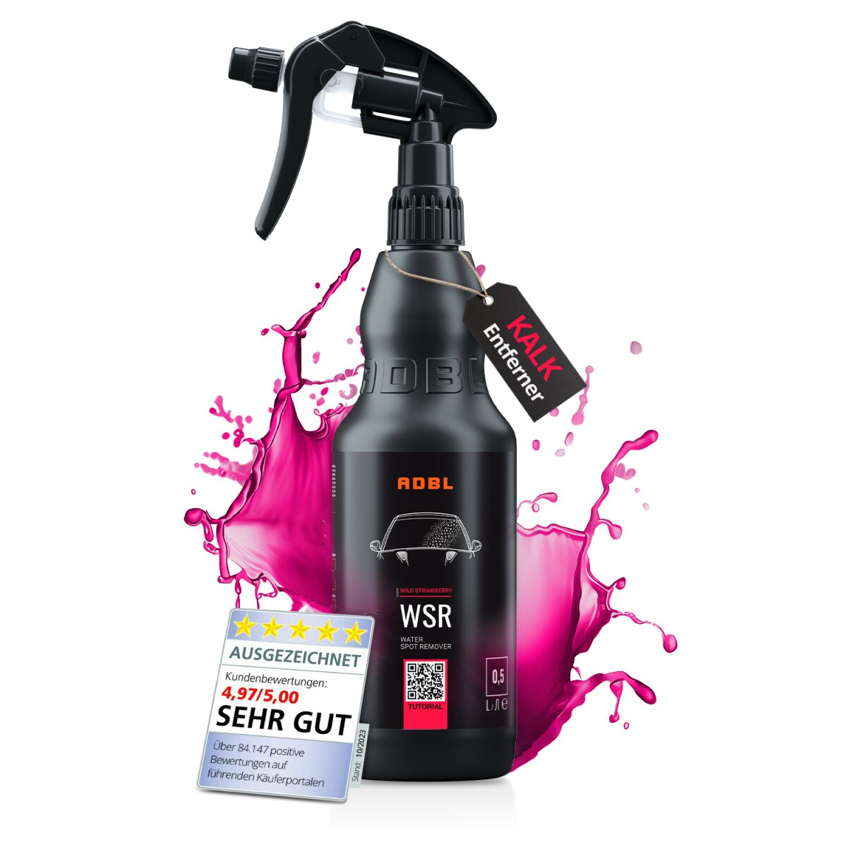 ADBL WSR Water Spot Remover Kalkentferner mit Canyon Trigger 500ml