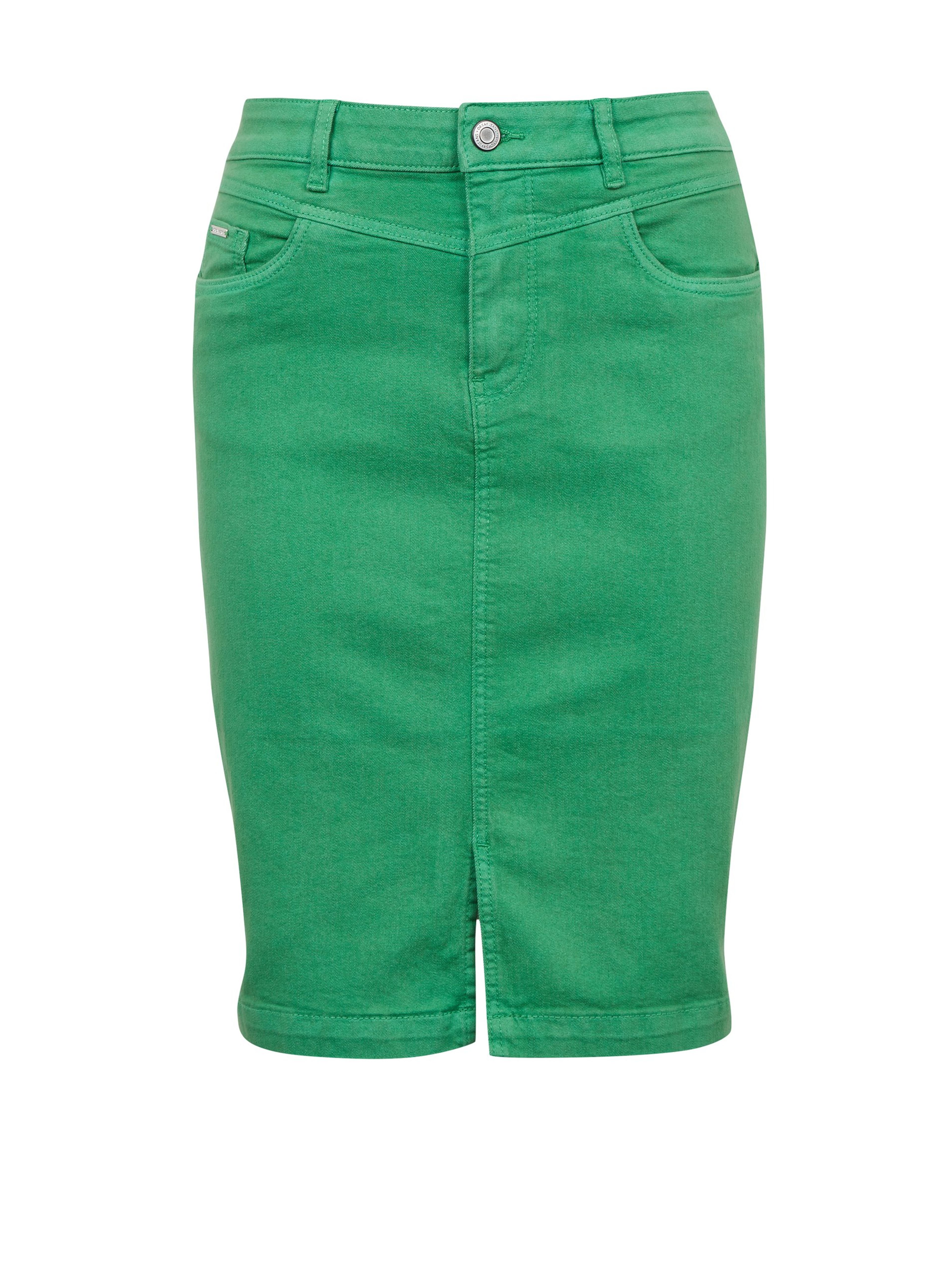 Grüner Damen-Jeansrock ORSAY