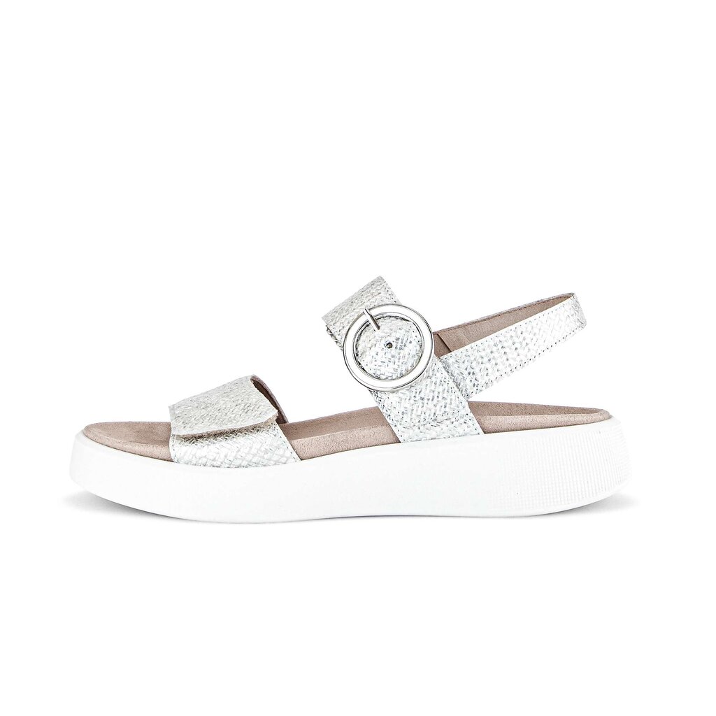 Gabor comfort Plateau Sandale silber