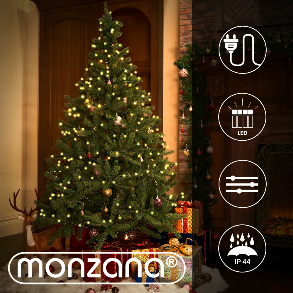 Casaria monzana® Lichterkette 600 LED 60m warm weiß