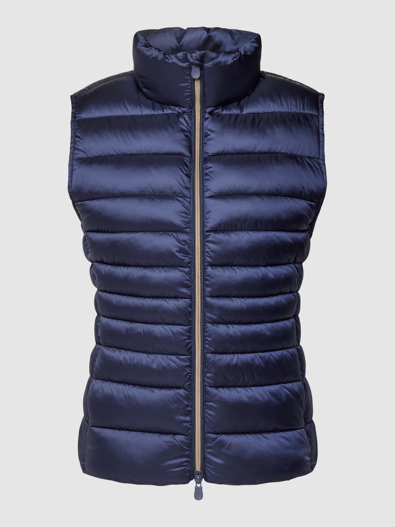 Steppweste mit Stehkragen Modell 'LYNN' in marineblau