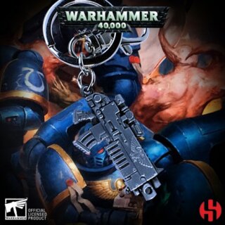 Warhammer 40K Metall-Schlüsselanhänger Bolter Metallic Finish