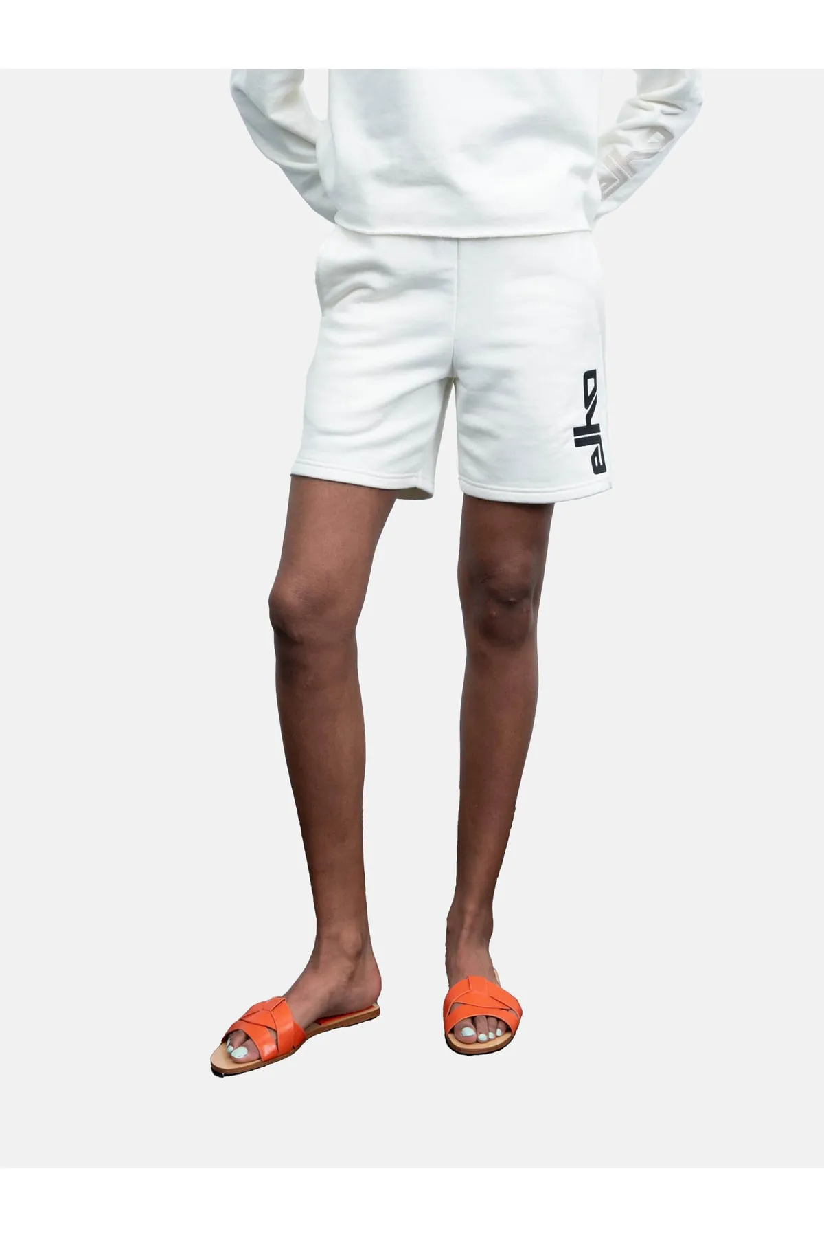 Elho  Kurze Sporthose - Weiß - Mittlerer Bund