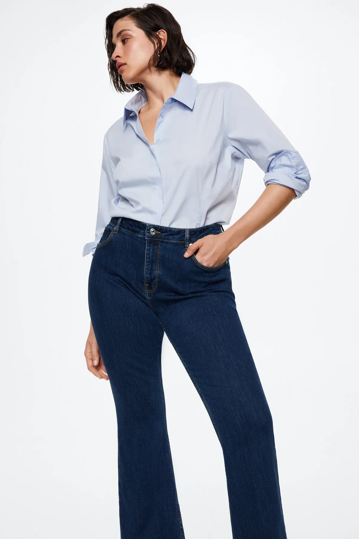 MANGO  Jeans - Blau - Wide Leg