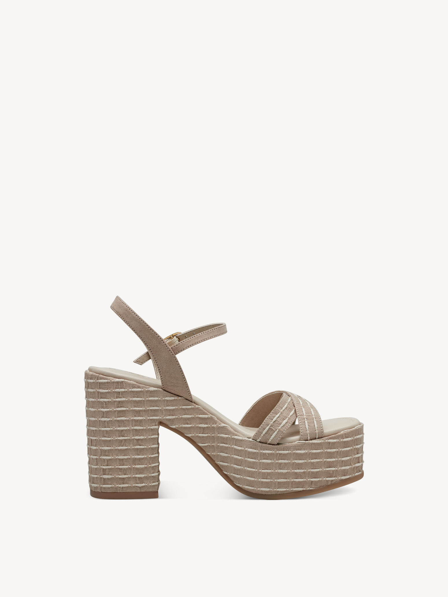 Sandale à talon - beige