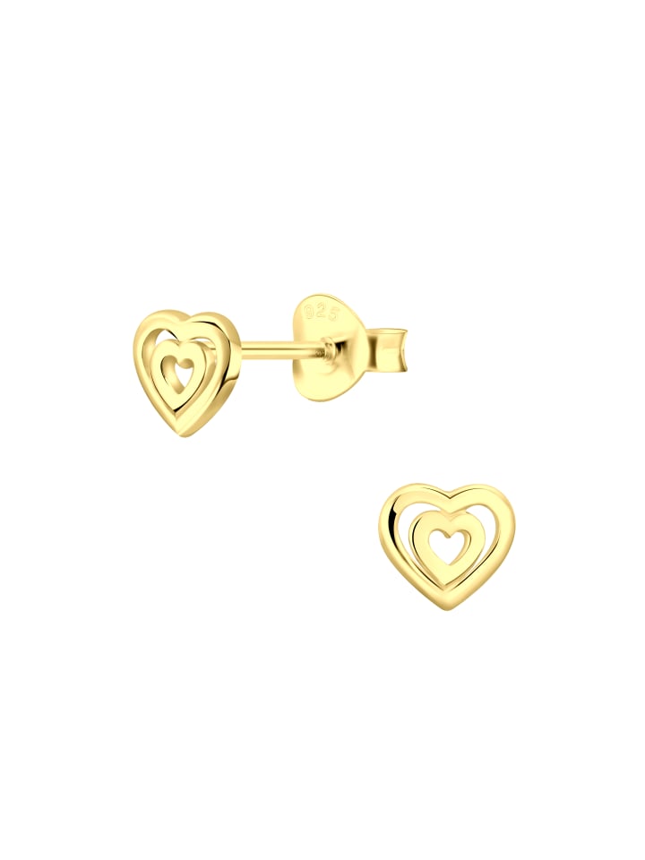 Alexander York Ohrstecker HERZ in HERZ 925 Sterling Silber in Gold, 2-tlg. günstig kaufen onesize
