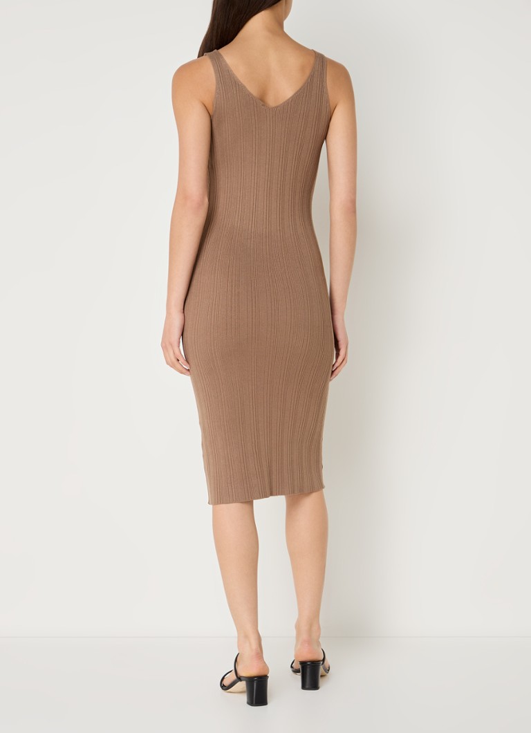 Vestido midi elástico acanalado para mujer de Trixie Selected