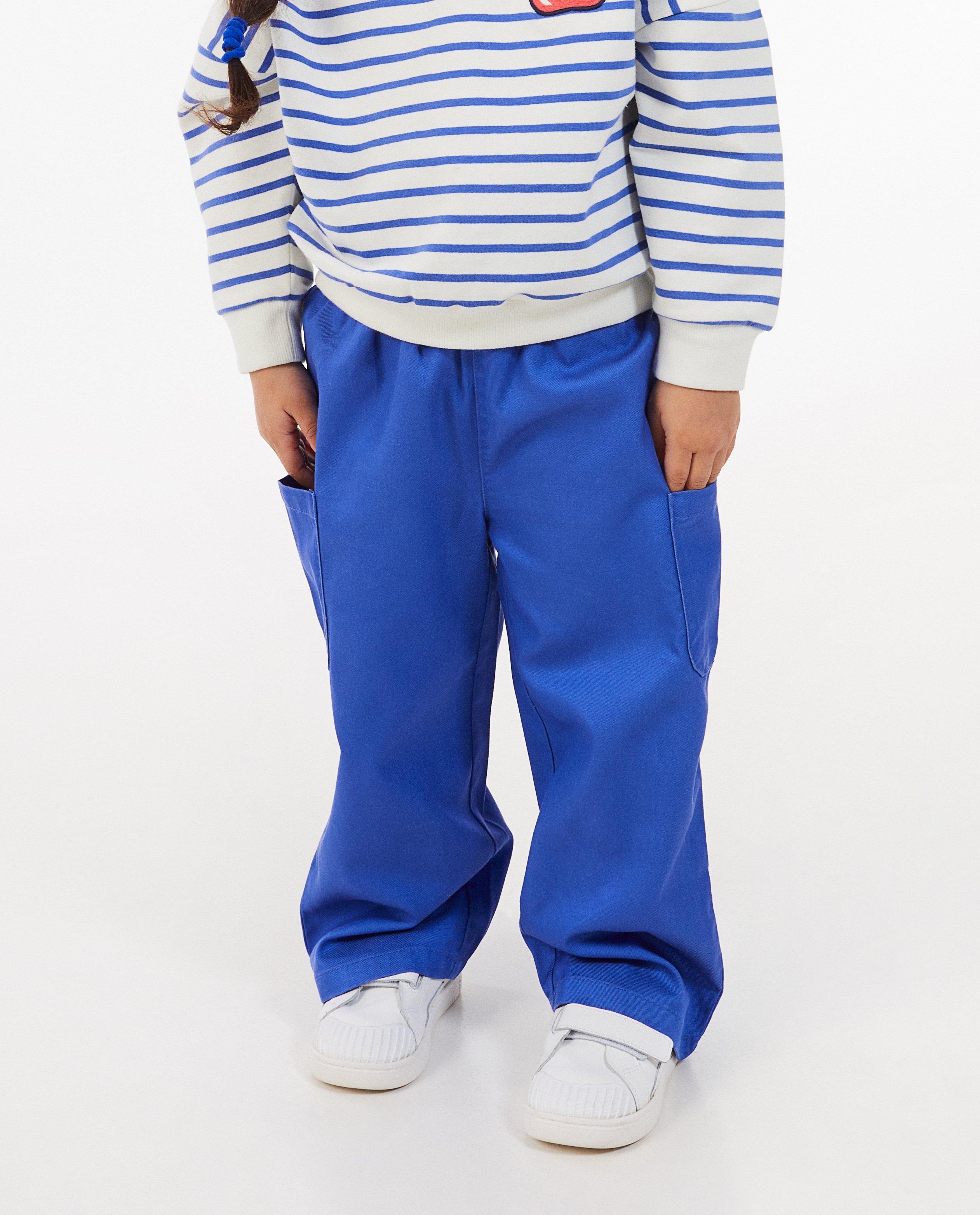 Pantaloni Samson Blue albaștri
