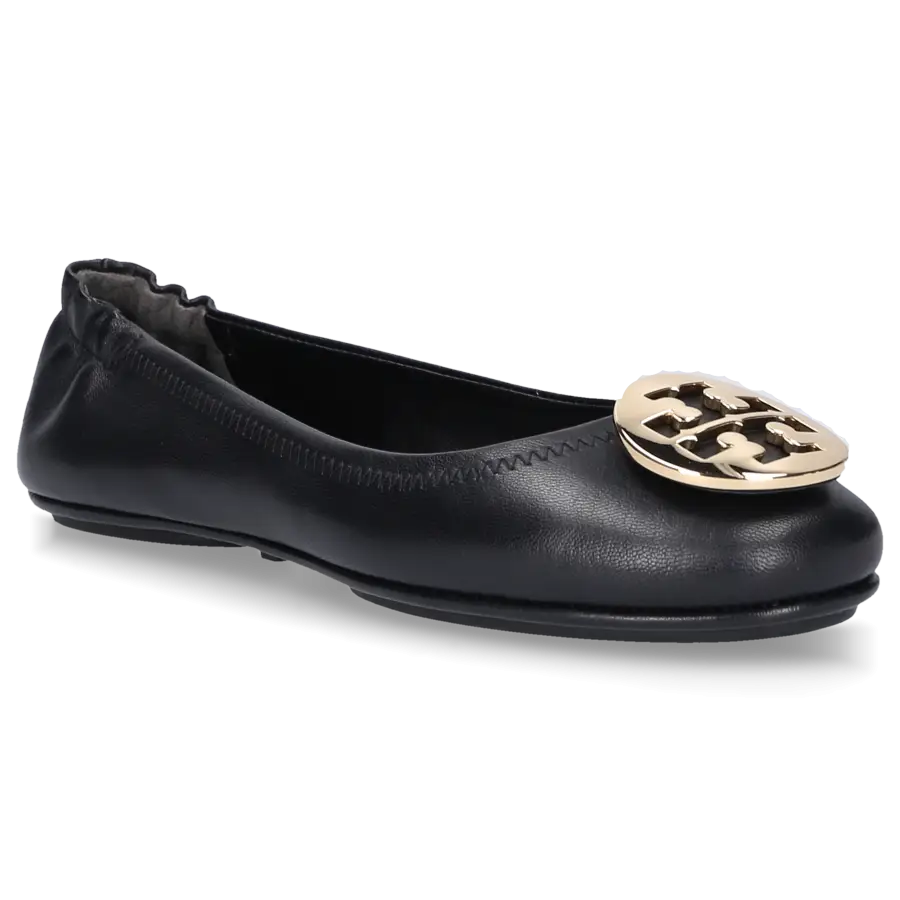 Tory Burch - Ballerinas MINNIE TRAVEL Ziegenleder - schwarz