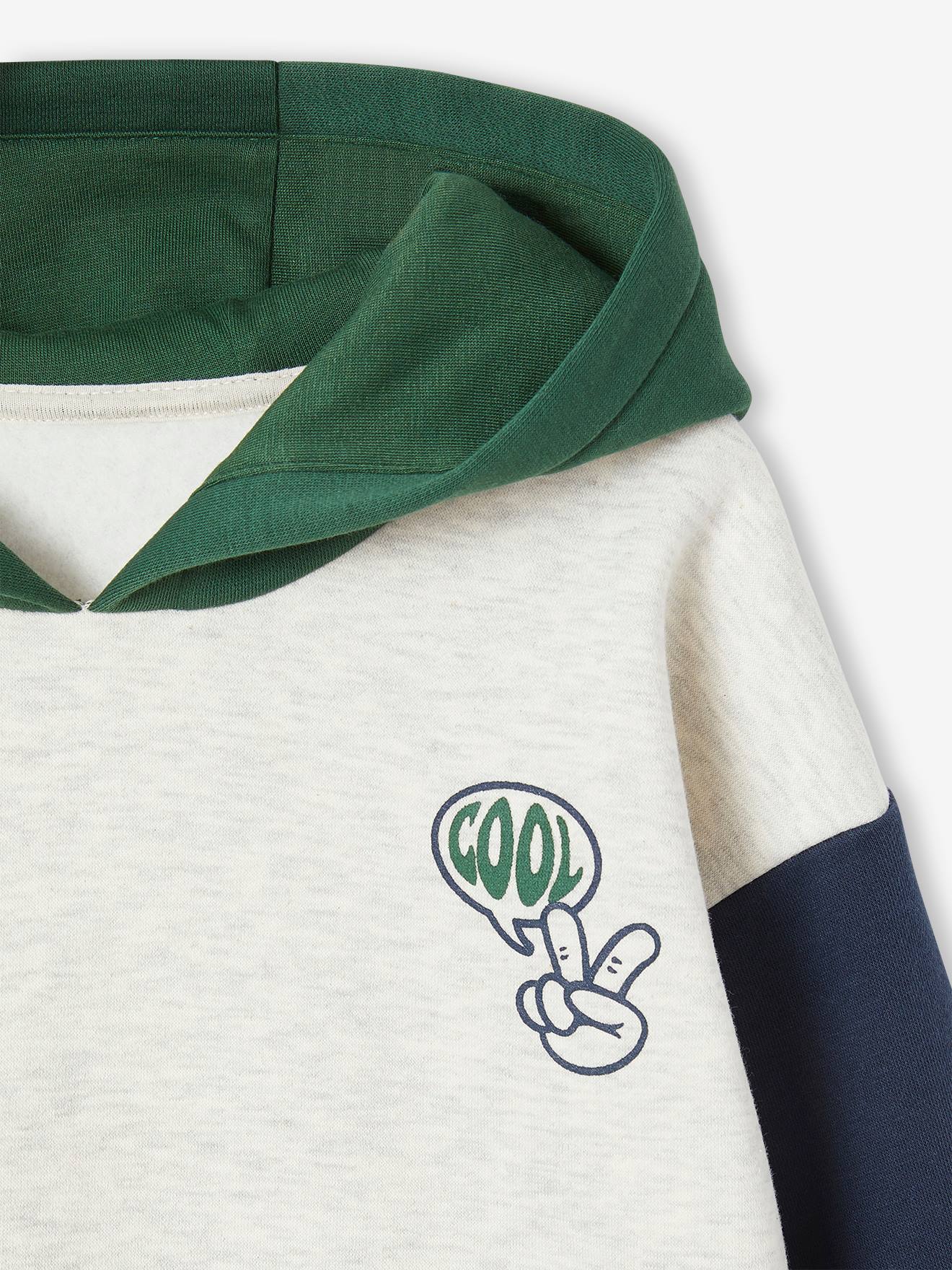 Vertbaudet Jungen Kapuzensweatshirt - grün