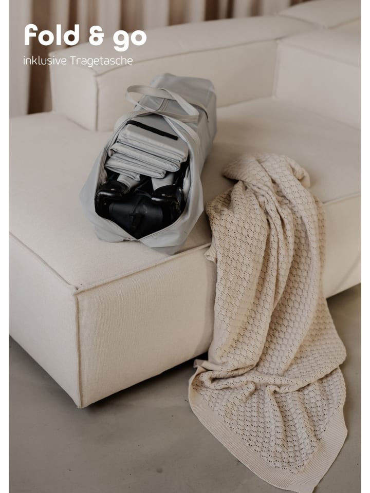 Sämann Reisebett 60x120 cm - fold & go - faltbares Babybett, schwarz/grau günstig kaufen 60x120 cm
