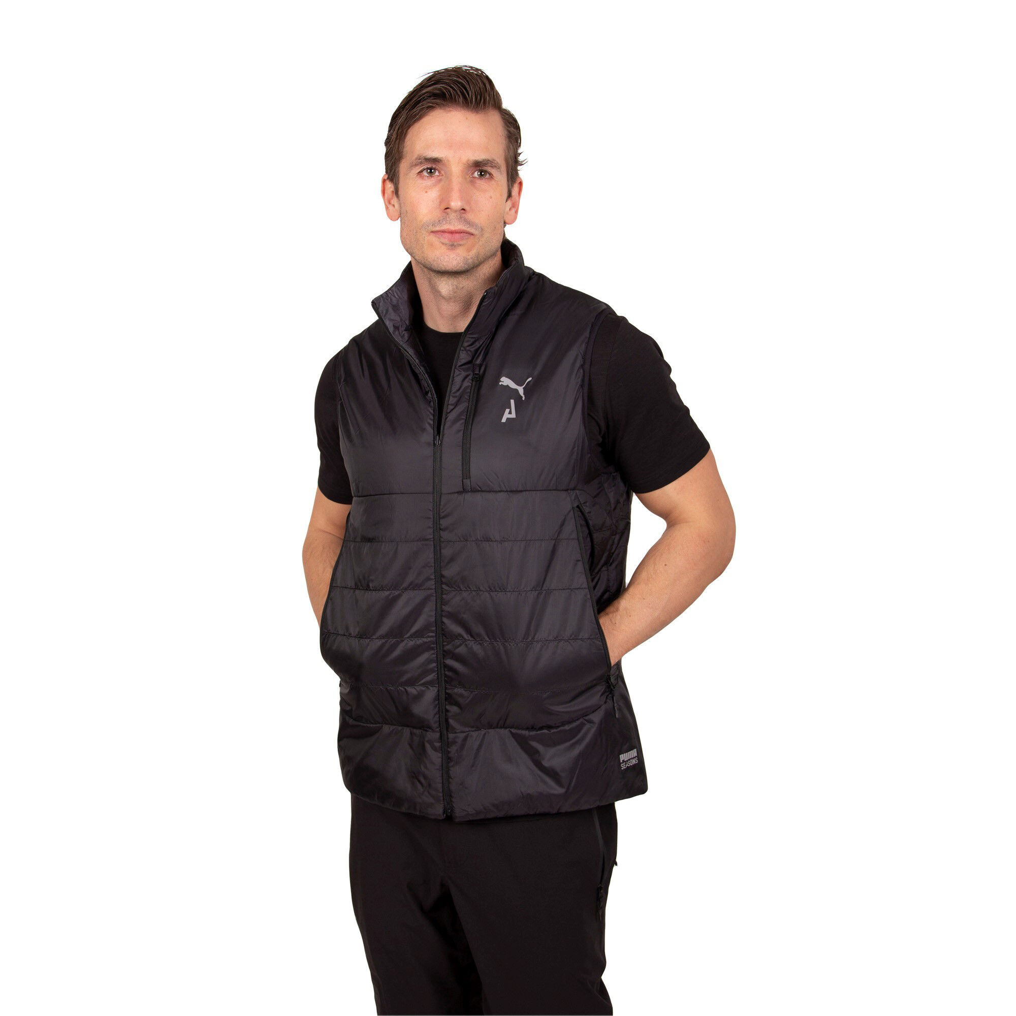 Seasons Reversable Primaloft Laufweste Herren - Schwarz