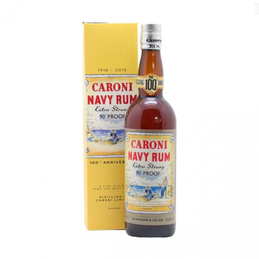 Navy Rum 90 Proof 100th Anniversary 18 Ans Replica Caroni