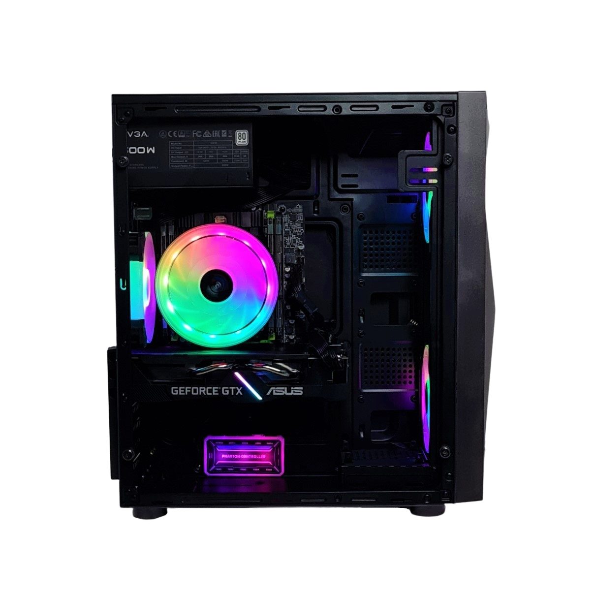 PC Store NCA Gaming PC Glider SSD HDD RGB Windows Gaming-PC (Intel Core i7, NVIDIA GeForce RTX 4060, 8GB Ram 240GB SSD ohne HDD GB RAM, Luftkühlung / Wasserkühlung, RGB Lüfter mit Controller)