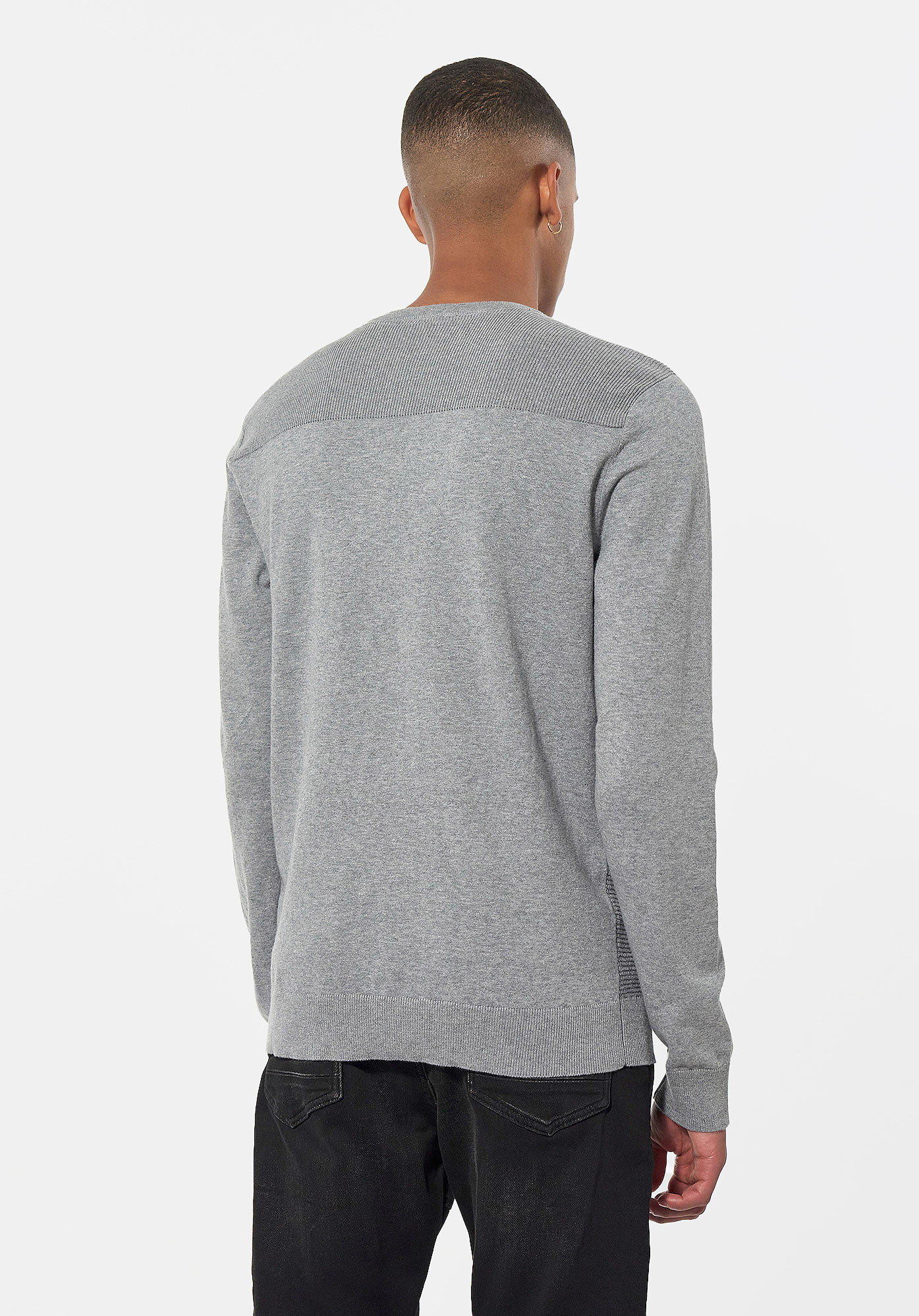 AELIS  Pull gris Homme