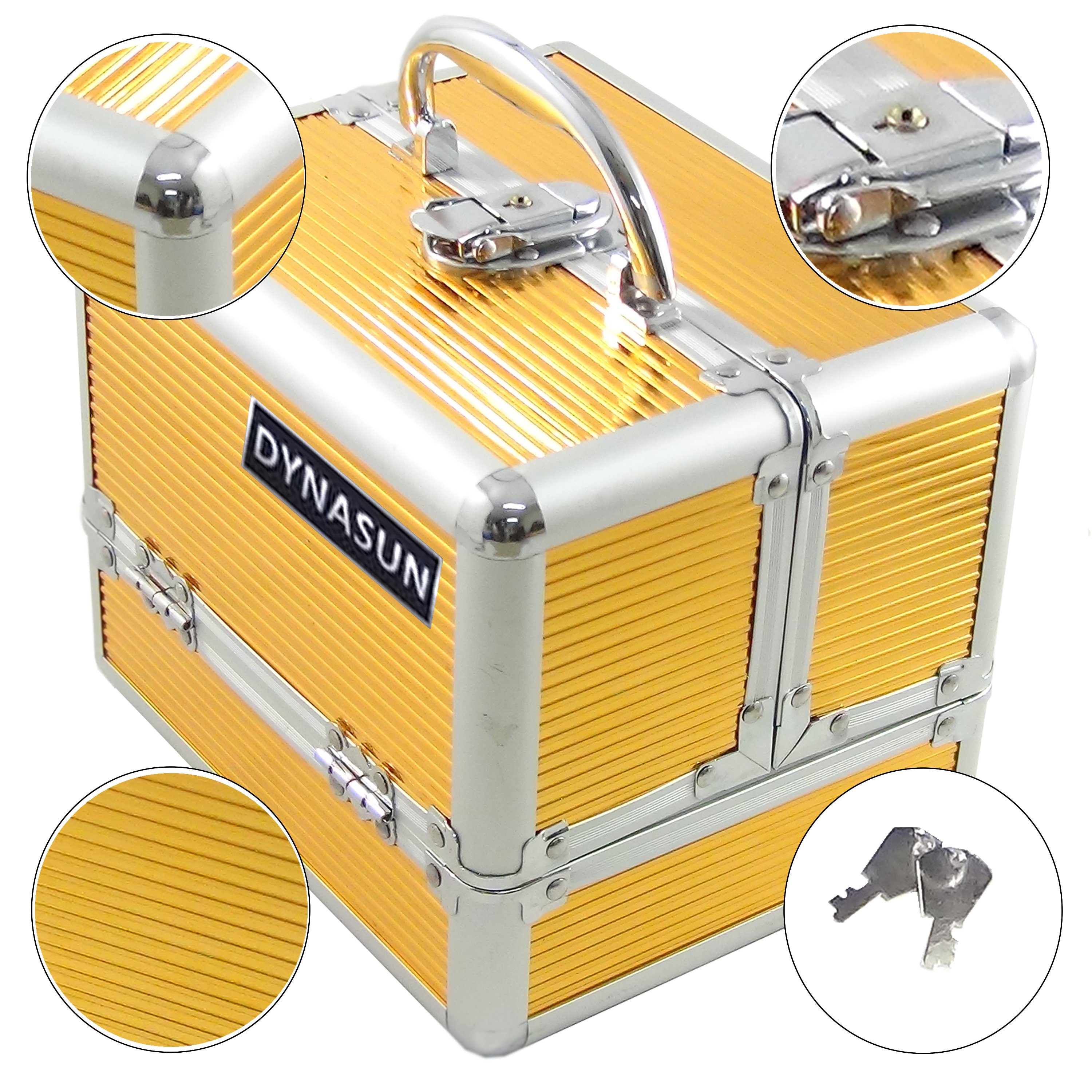 Dynasun Kosmetikkoffer BS35 GOLD, BS35 21x17x17cm Gold Professionelles Designer Beauty Case