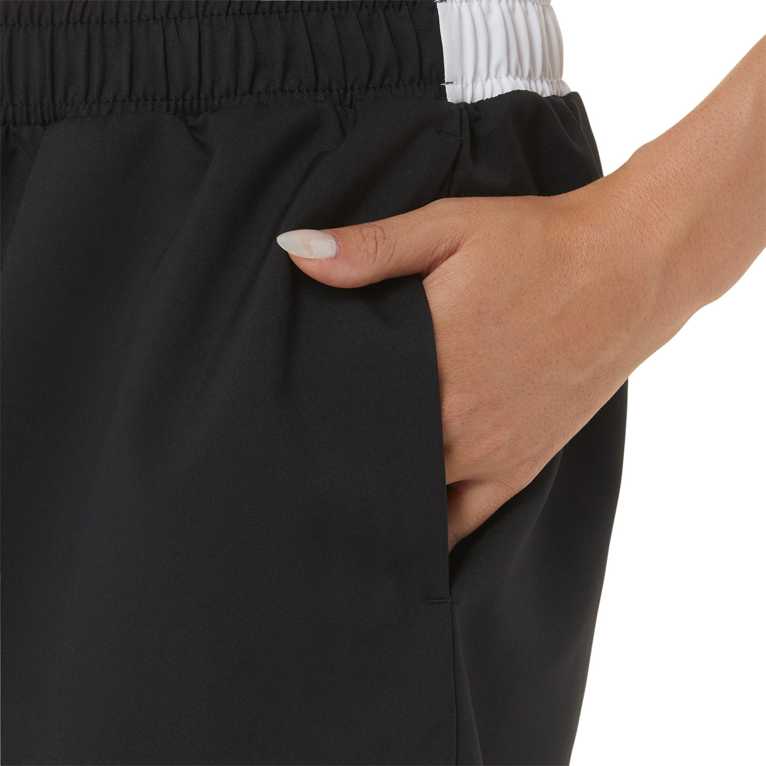 Court Shorts Damen - Schwarz, Weiß