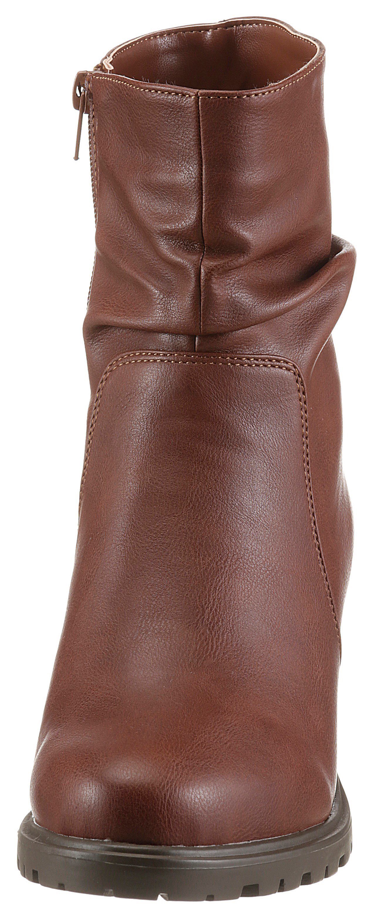 CITY WALK Stiefelette mit gerafftem Schaft