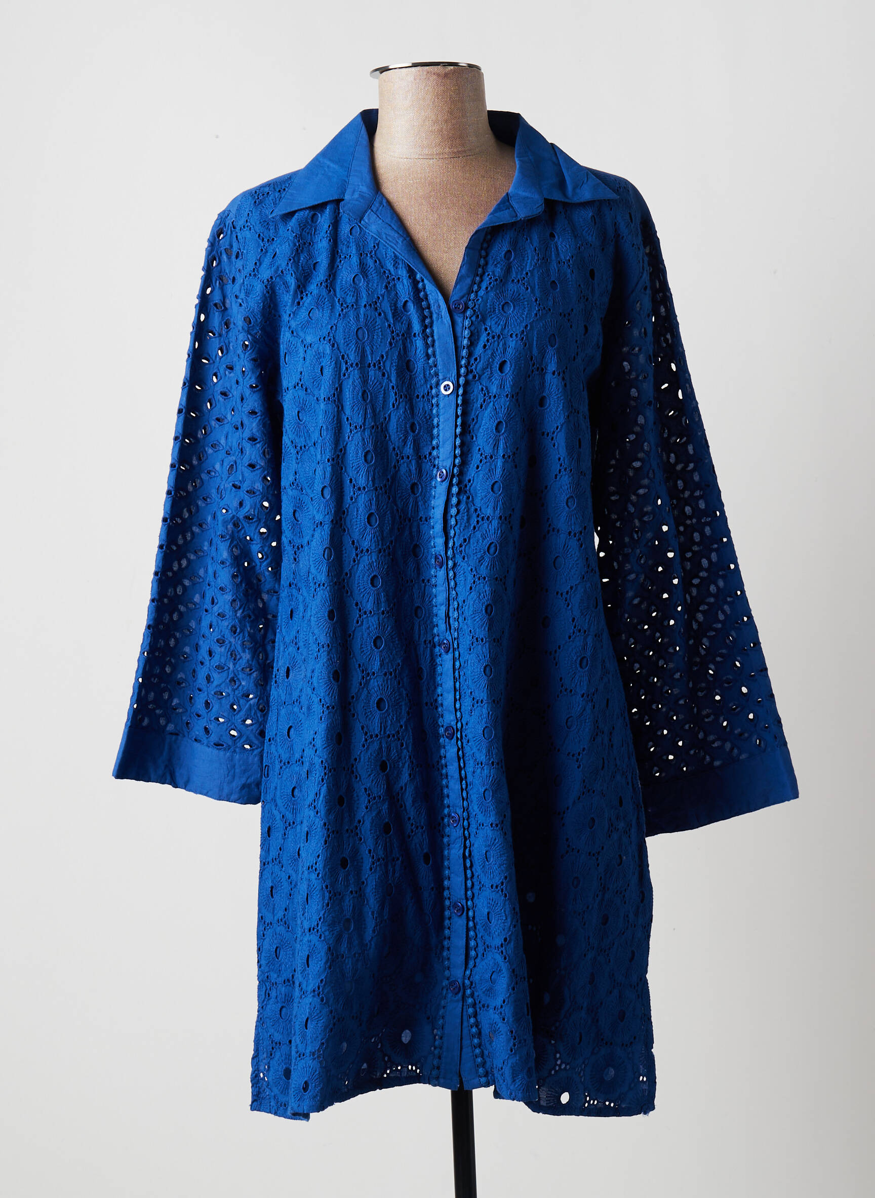 David Tuniquemanchelongue Femme couleur bleu