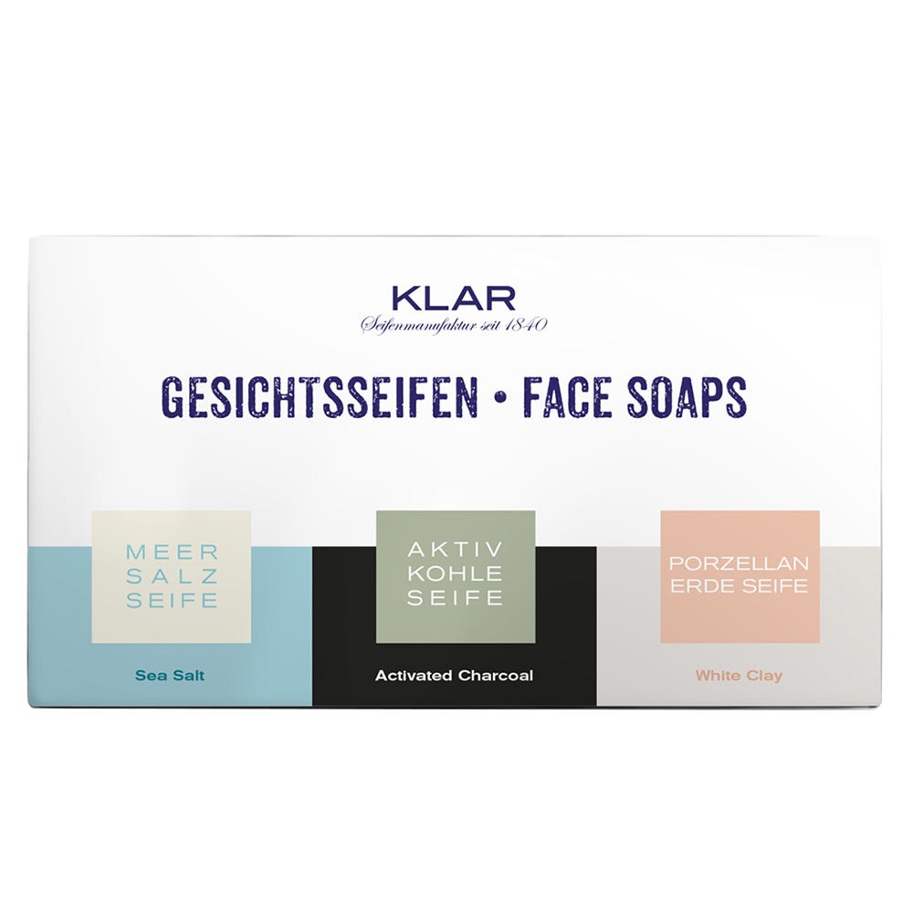 Klar's Klassische Seife Gesichtsseifen Set 3x100 g
