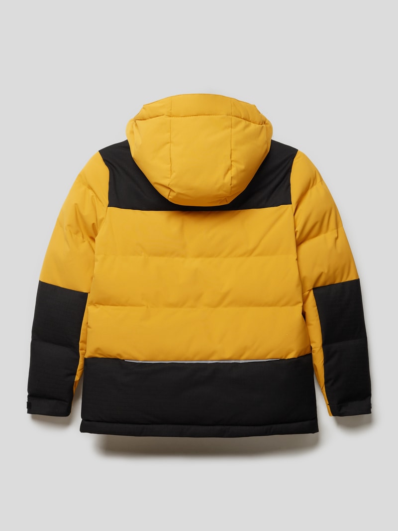 Jacke mit Stepp-Optik Modell 'Daunenoptik' in senfgelb