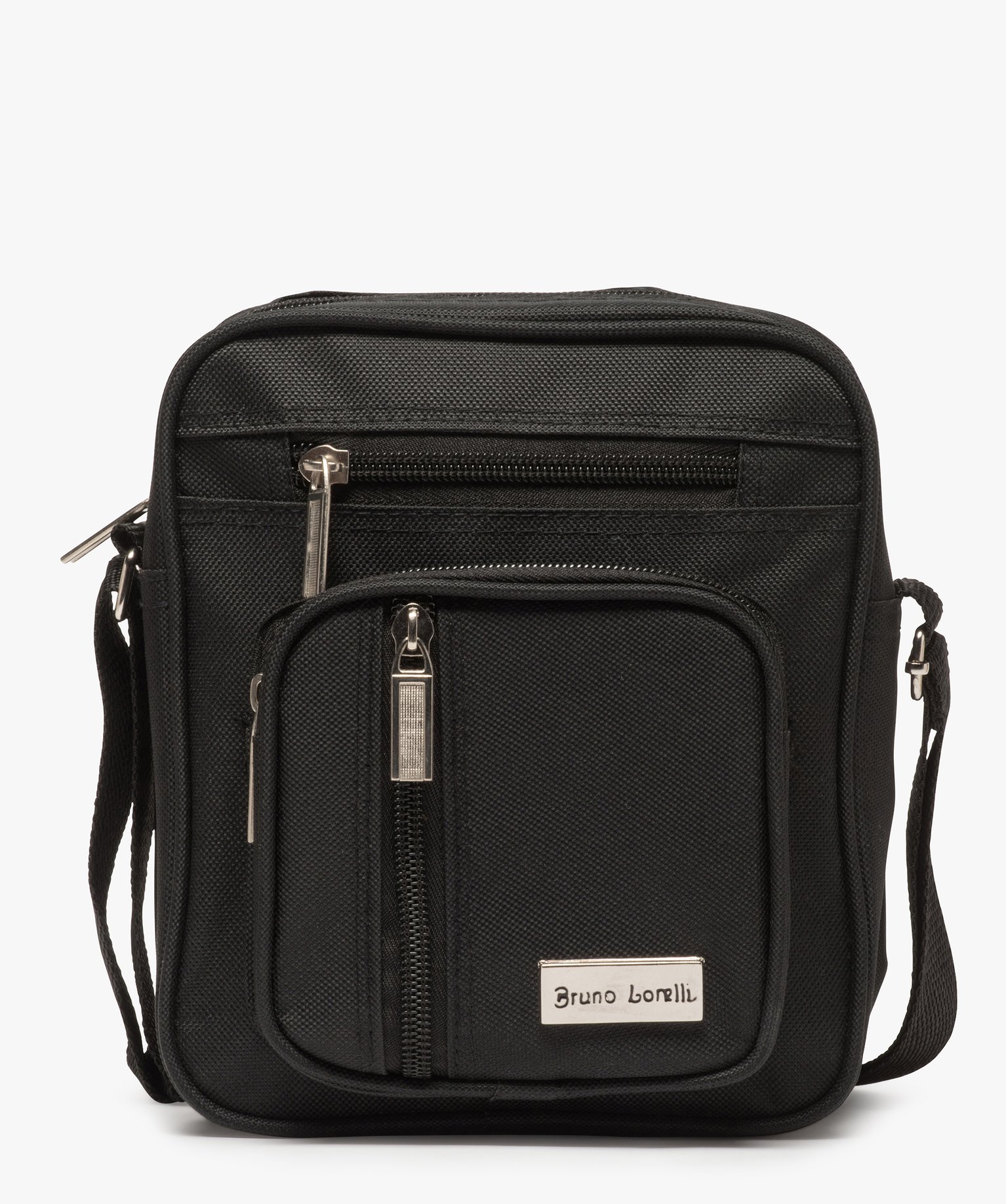 Sacoche homme en toile petit format noir | GEMO