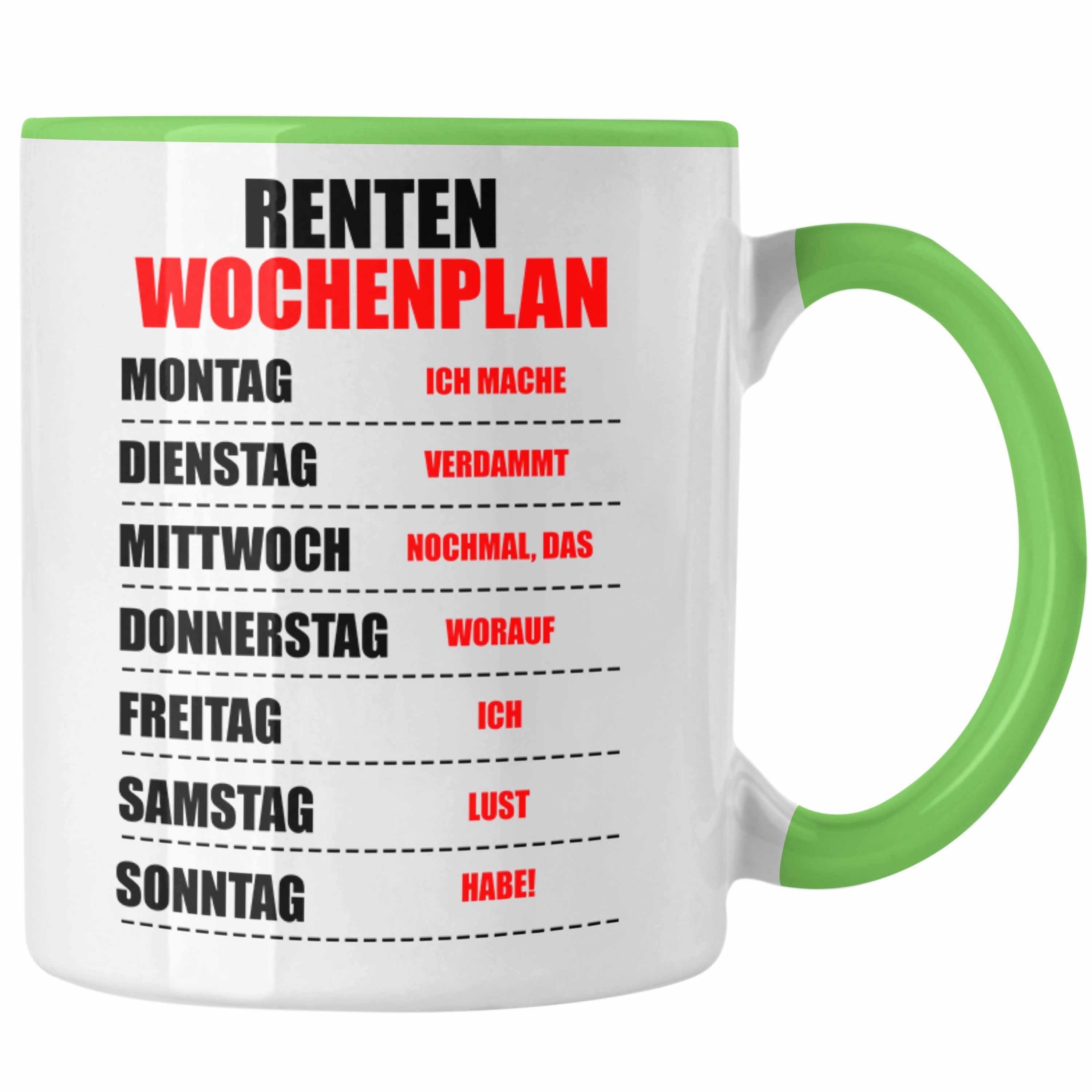 Trendation Tasse Trendation - Renter Tasse Ruhestand Geschenk Rente für Mann Frau Lustig Renteneintritt Abschied Rentnerin Spruch
