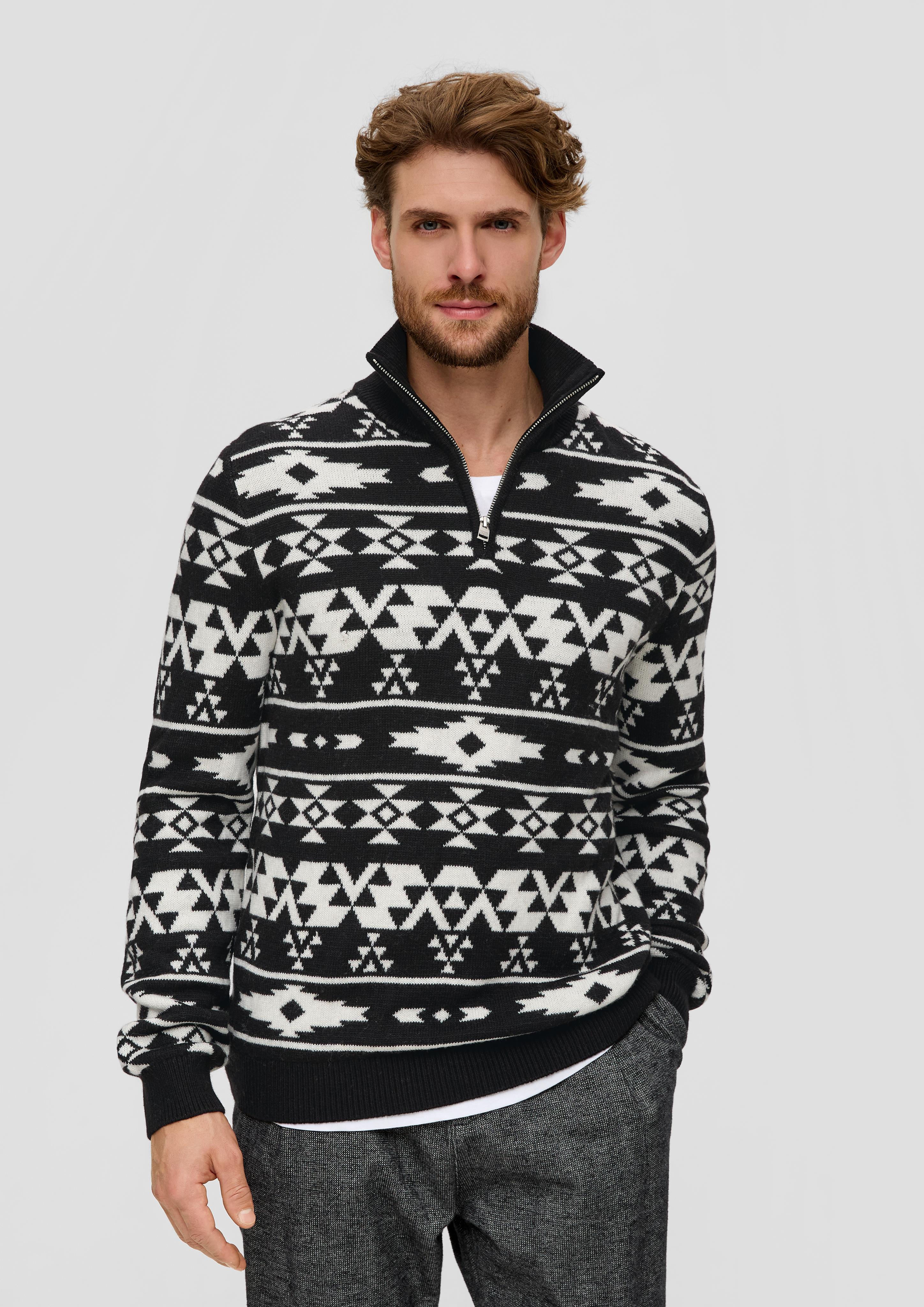 Troyer mit Jacquard-Muster  2137419-99A3