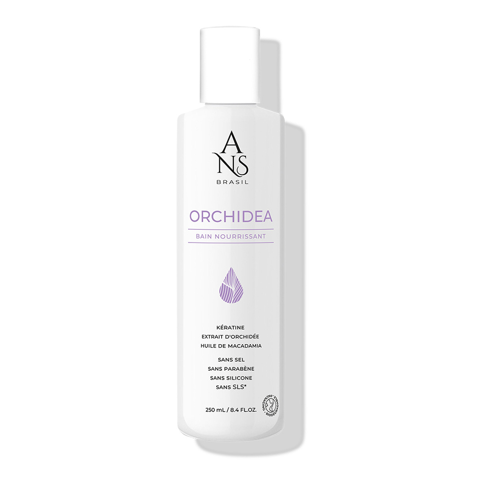 ans brasil Bain Orchidea Bain nourrissant à la kératine pour cheveux normaux à secs