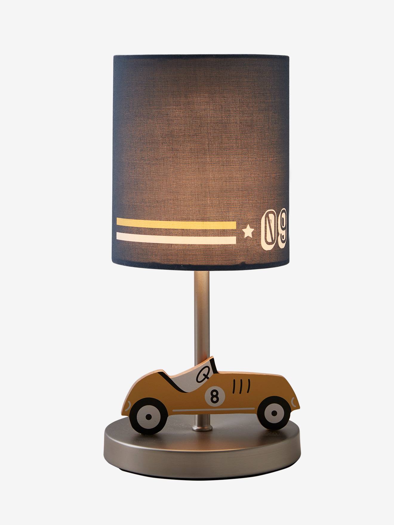 Vertbaudet Kinderzimmer Nachttischlampe RENNAUTO - blau