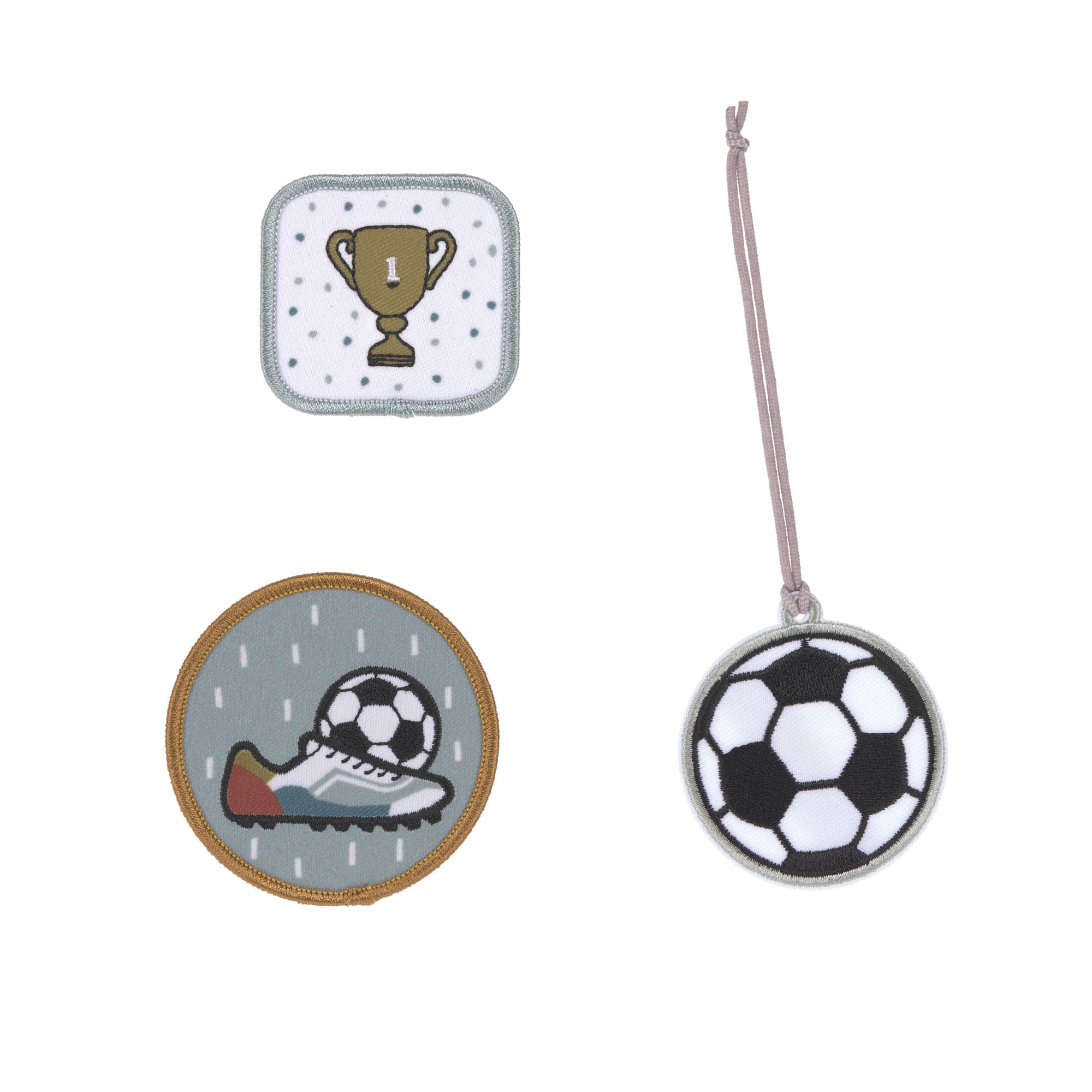 Anhänger & Patches - Schul Set Unique, Football