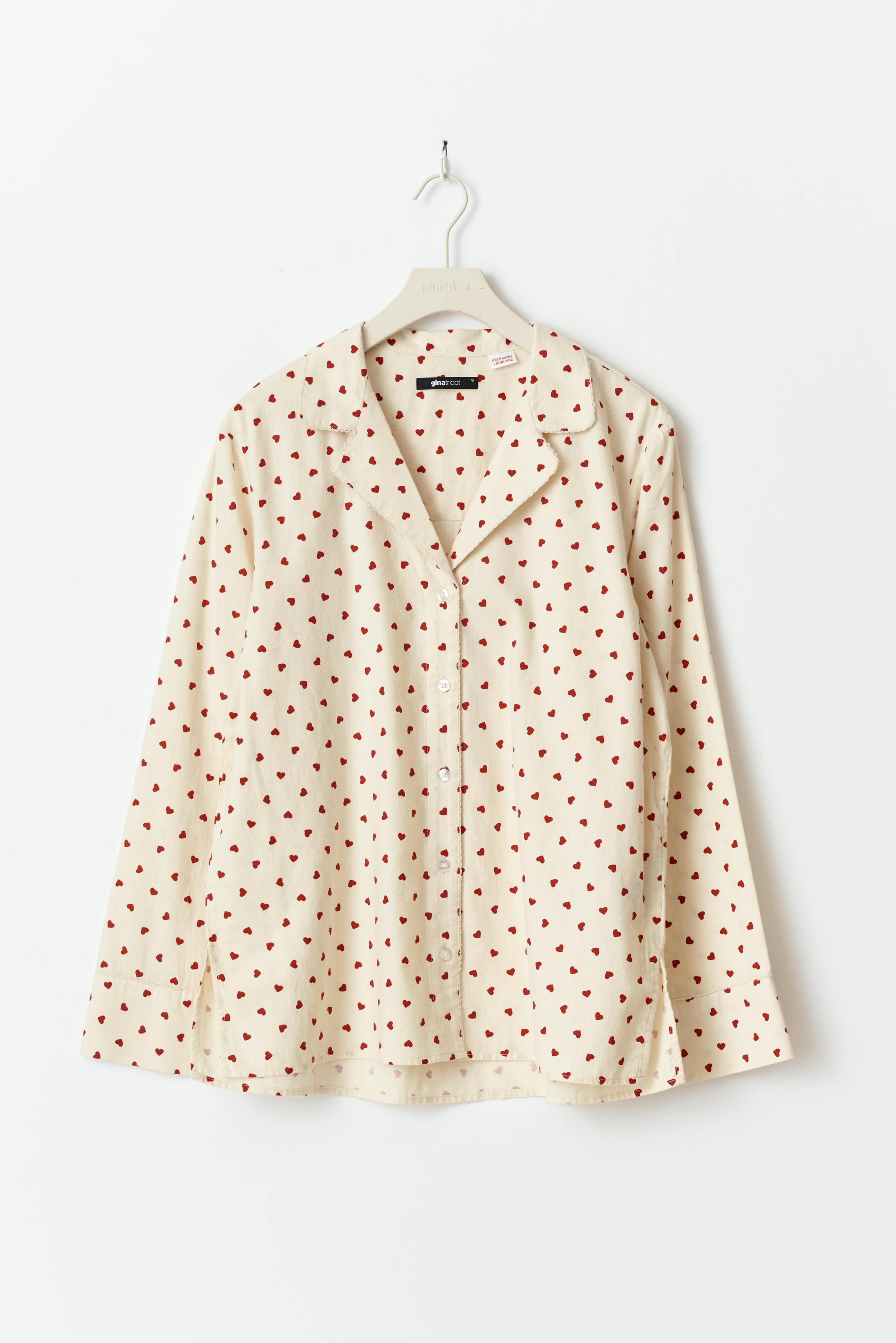 Flannel pyjamas shirt