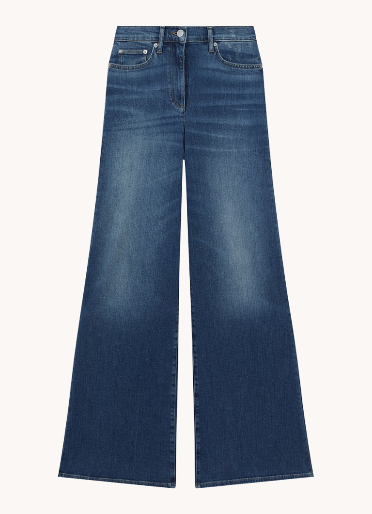 Reiss  Ameria high waist wide leg jeans met steekzakken