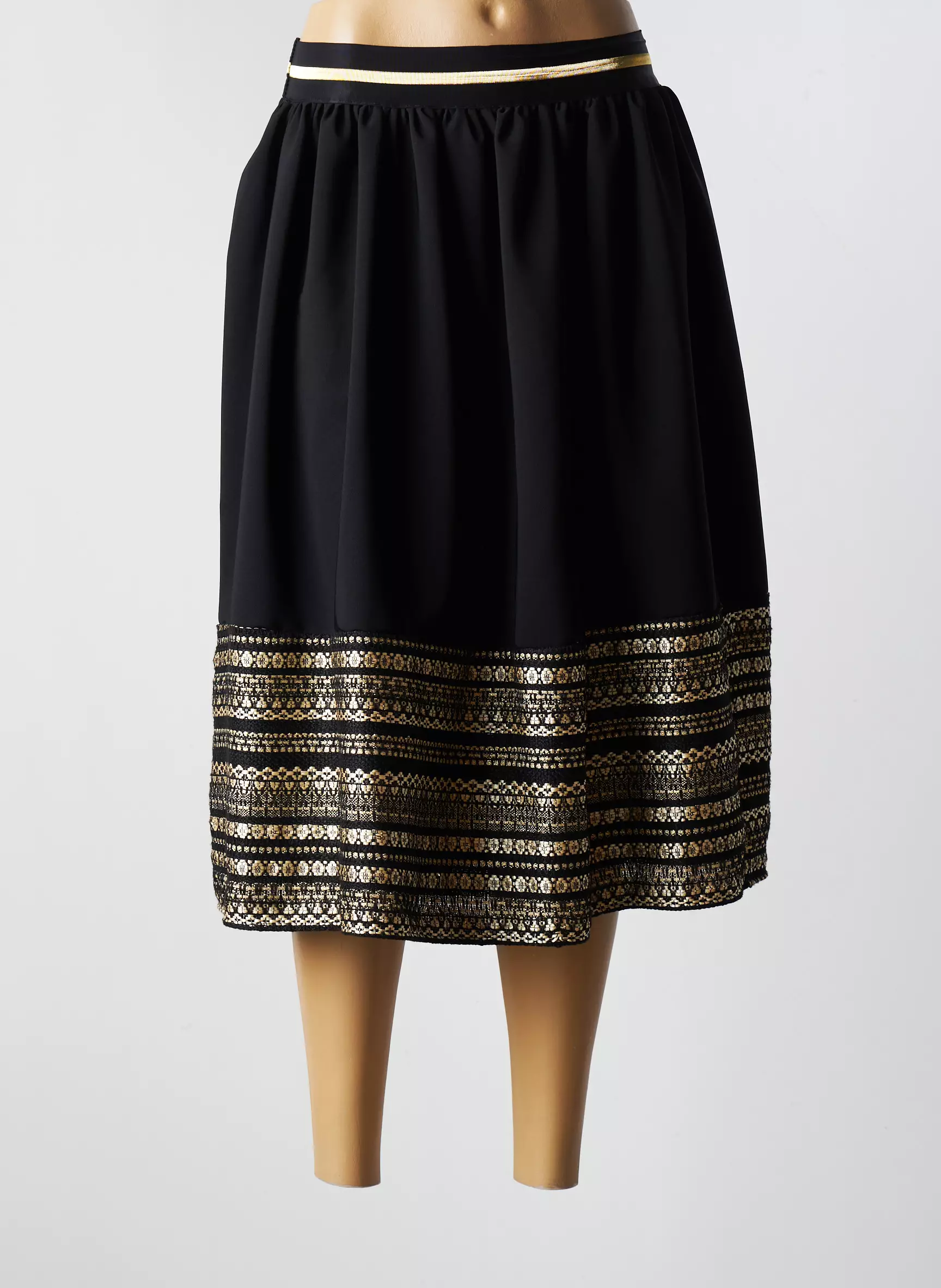 Biscote Jupes Mi Longues Femme couleur noir