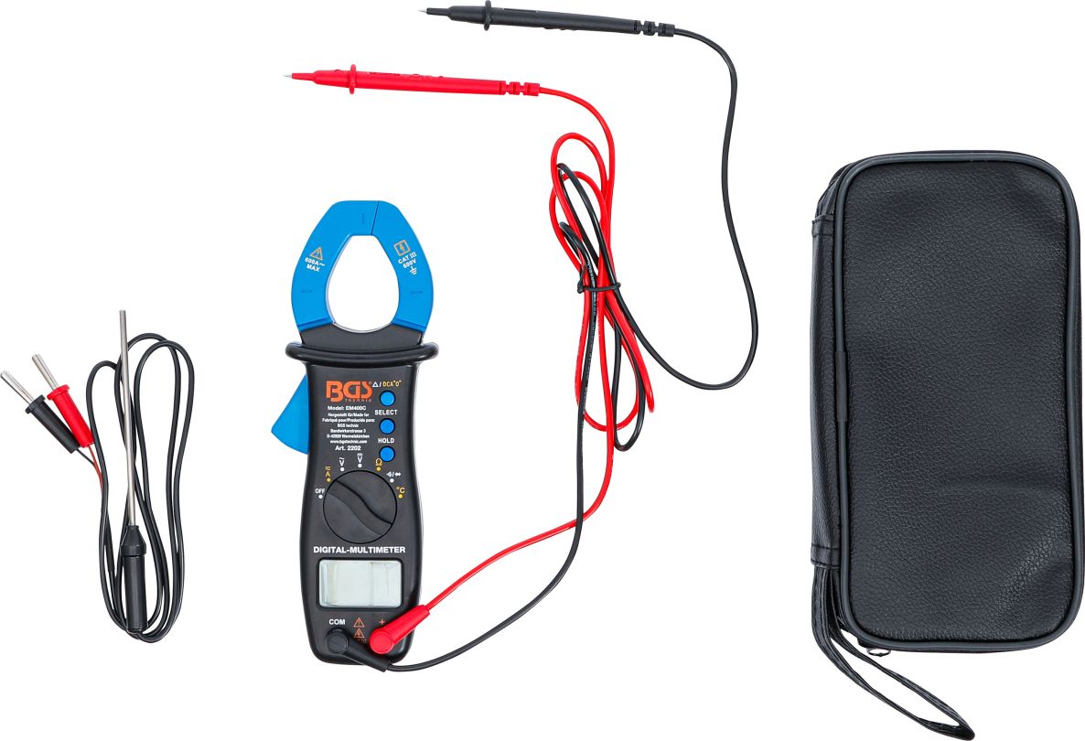 BGS 2202 Digital multimeter with clamp for DC and AC current