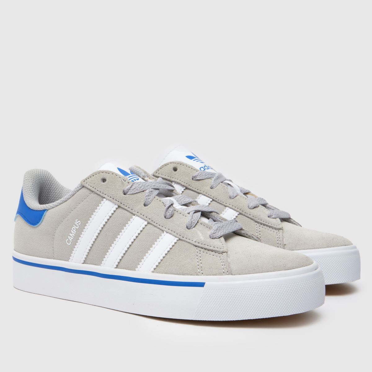 adidas grå multi campus vulc ungdomsskor