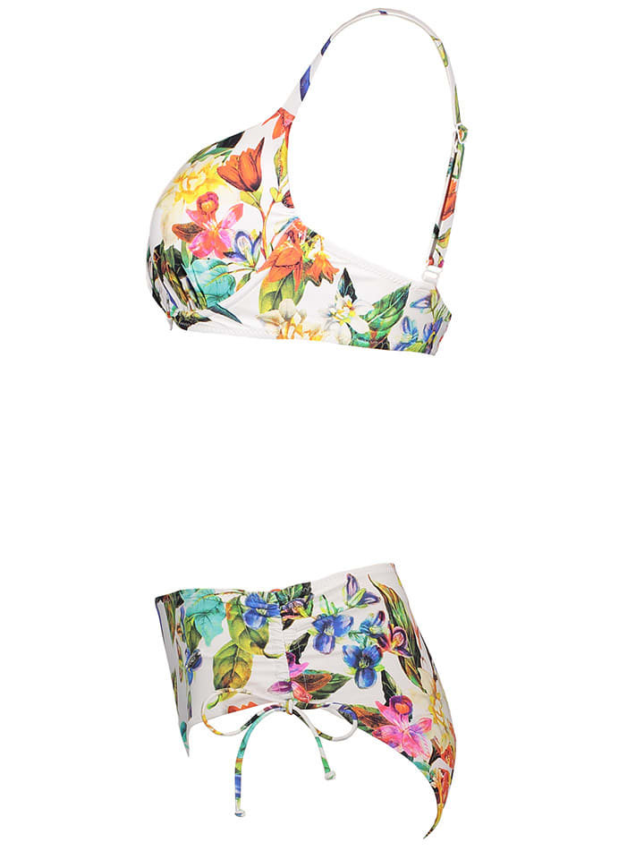 SUSA Bikini in Bunt/ Weiß günstig kaufen