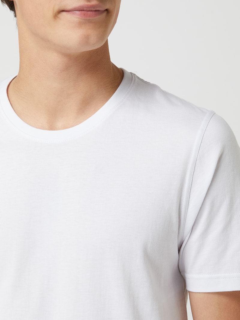 T-Shirt aus Baumwolle im 2er-Pack in weiß