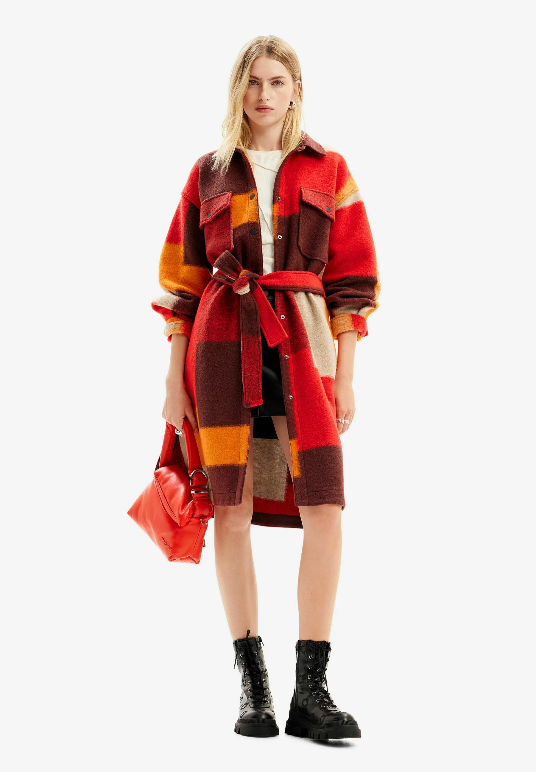 Desigual CHECKED - Abrigo clásico
