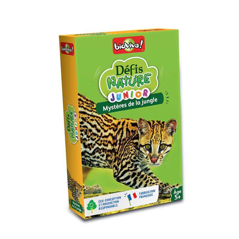 Jeu de cartes Défis nature Junior Mystères de la jungle Bioviva