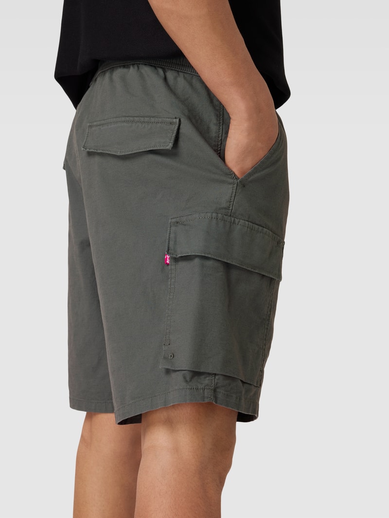 Cargoshorts mit Label-Detail Modell 'SURPLUS' in dunkelgrau