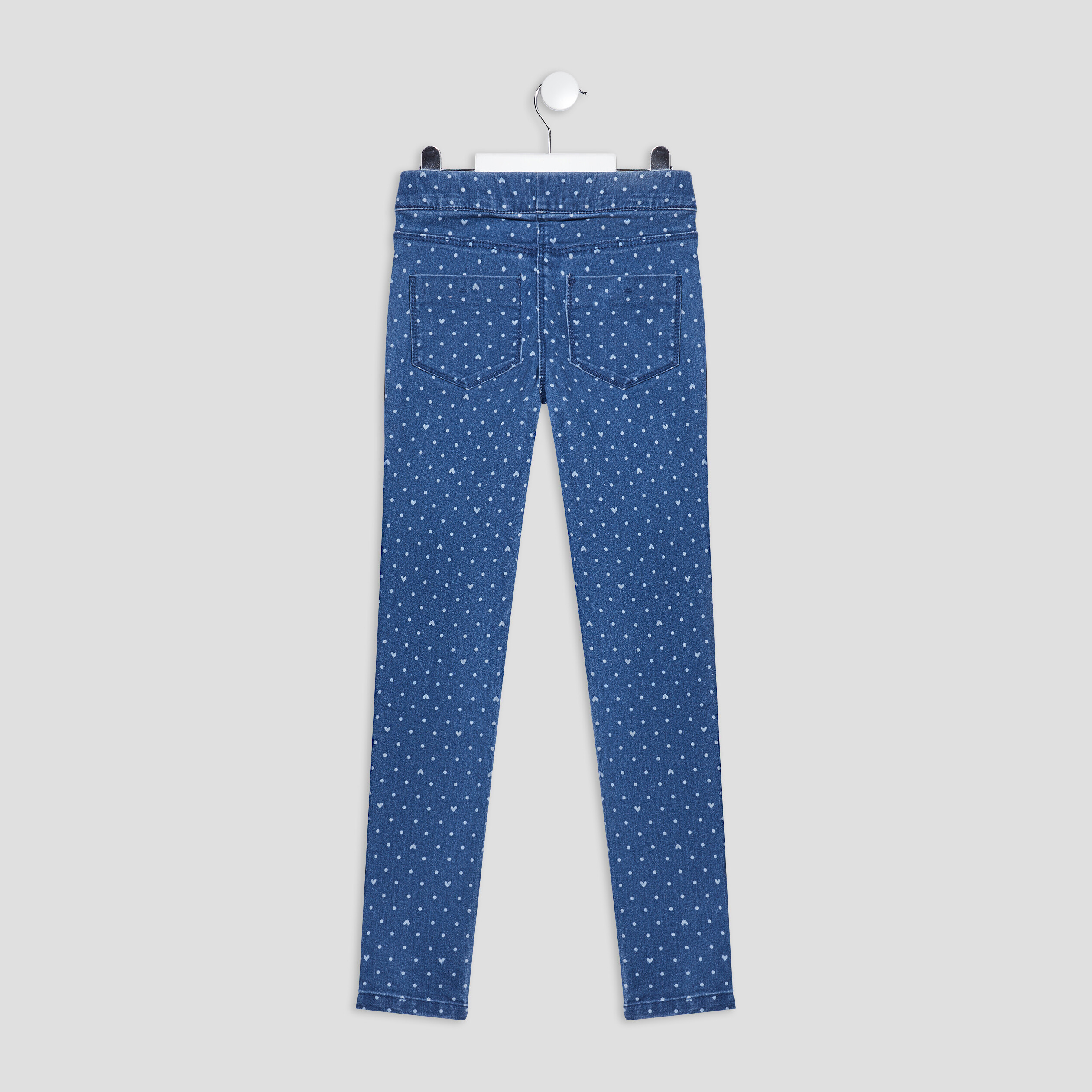Jegging élastiqué 2 poches denim stone fille | La Halle