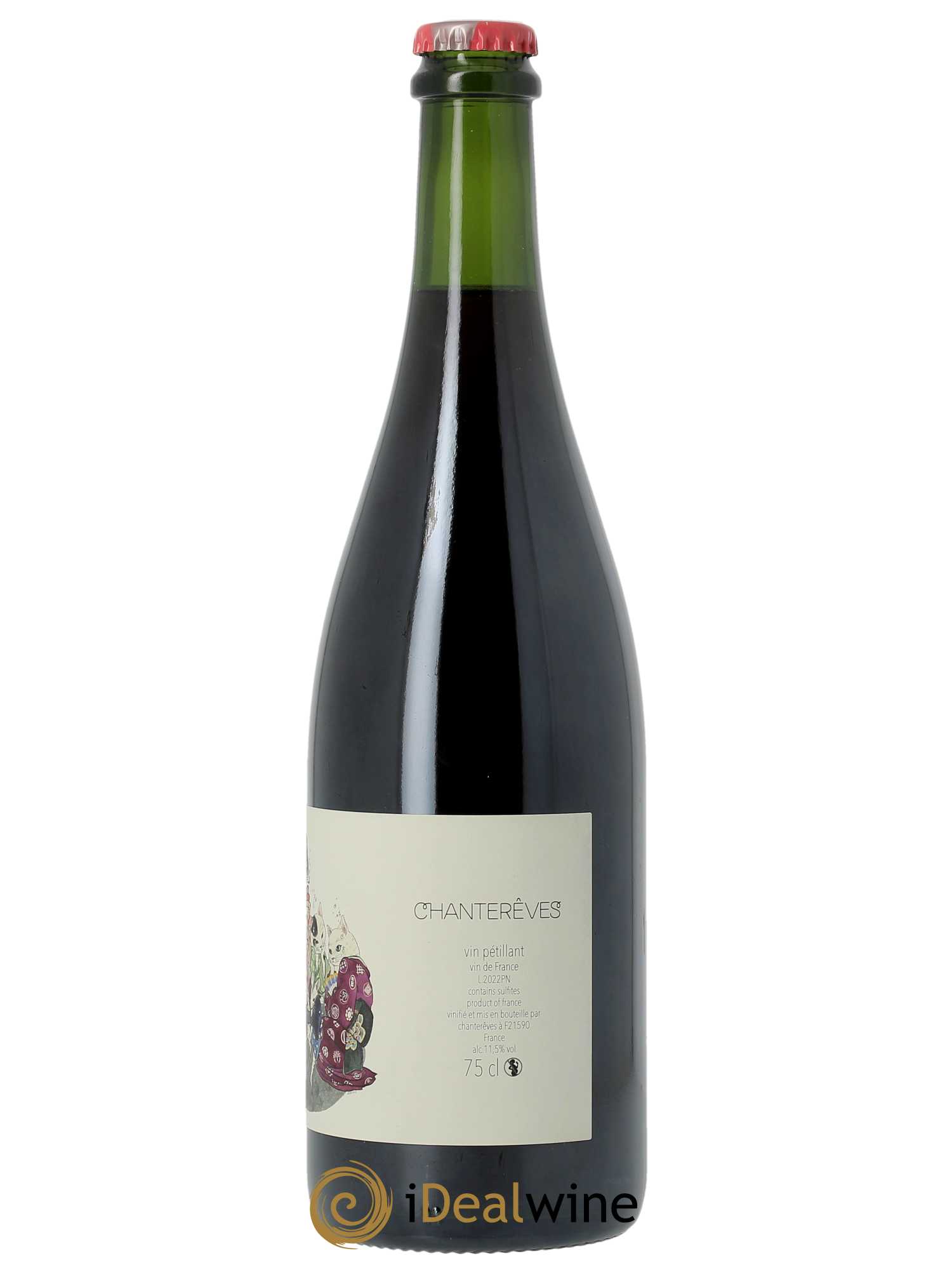 Vin de France Pet Nat Chanterêves  2022 - Lot de 1 Bouteille